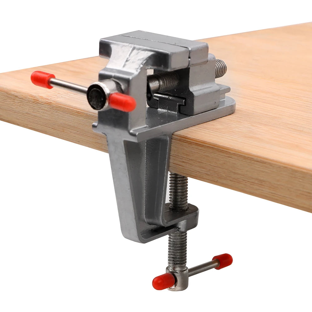 Mini Bench Vise Muliti-Funcational 3.5" Aluminum Miniature Small Jewelers ,Hobby Clamp On Table Flat Pliers Tool Vice