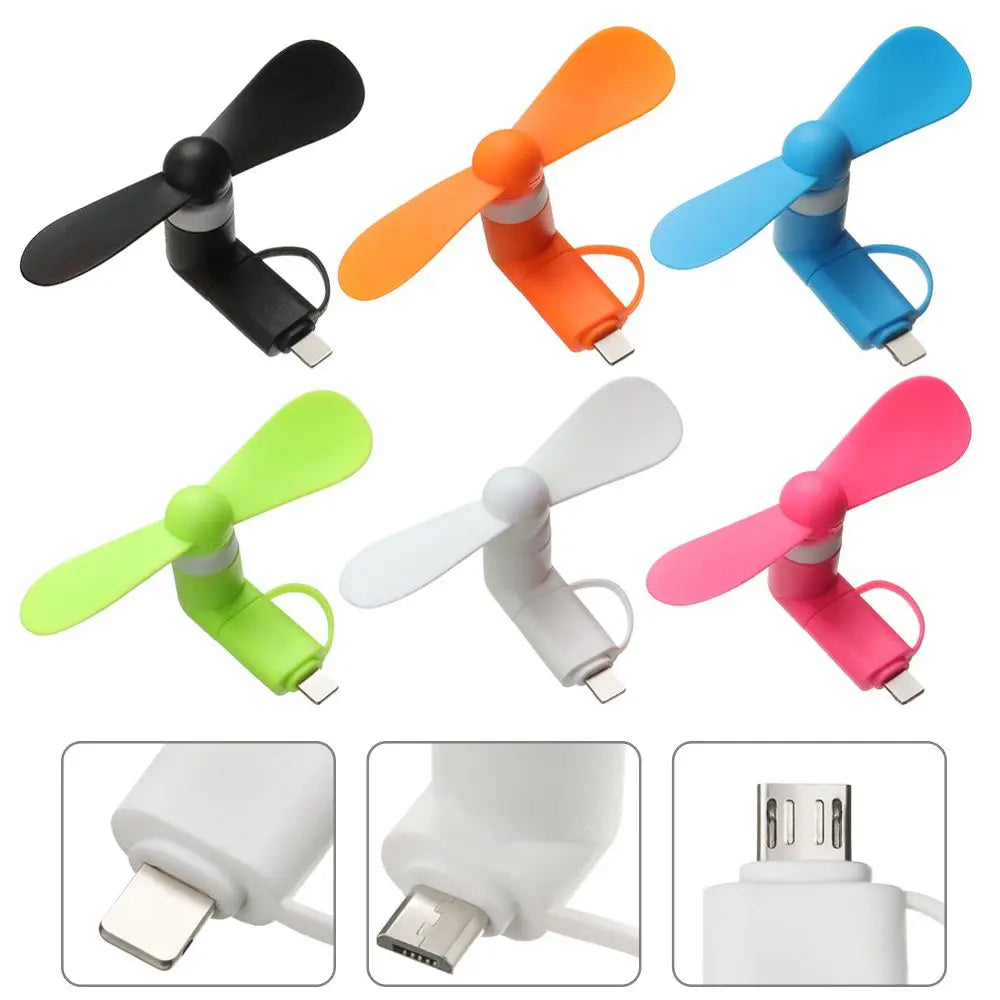 Creative USB Fan Flexible 2in1 Mini Portable Mobile Phone Fan Cooler For Android For IPhone For Samsung For Huawei For iPad