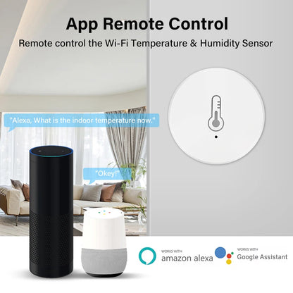 Tuya Smart Home Zigbee Temperature Sensor Humidity Sensor Smart Scene Smart Life APP Control Vias Alexa Google Home Assistant