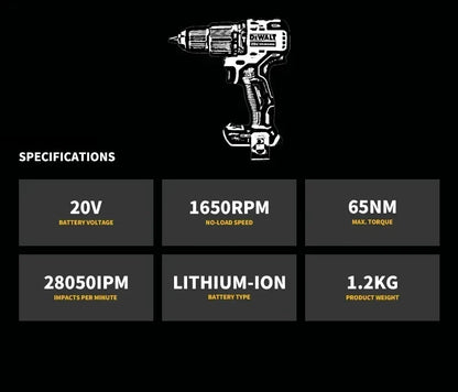 DeWalt DCD800 10MM Electric Drill Brushless Cordless Screwdriver Compact Drill Wireless drill Power Tools For Dewalt 20V Battery