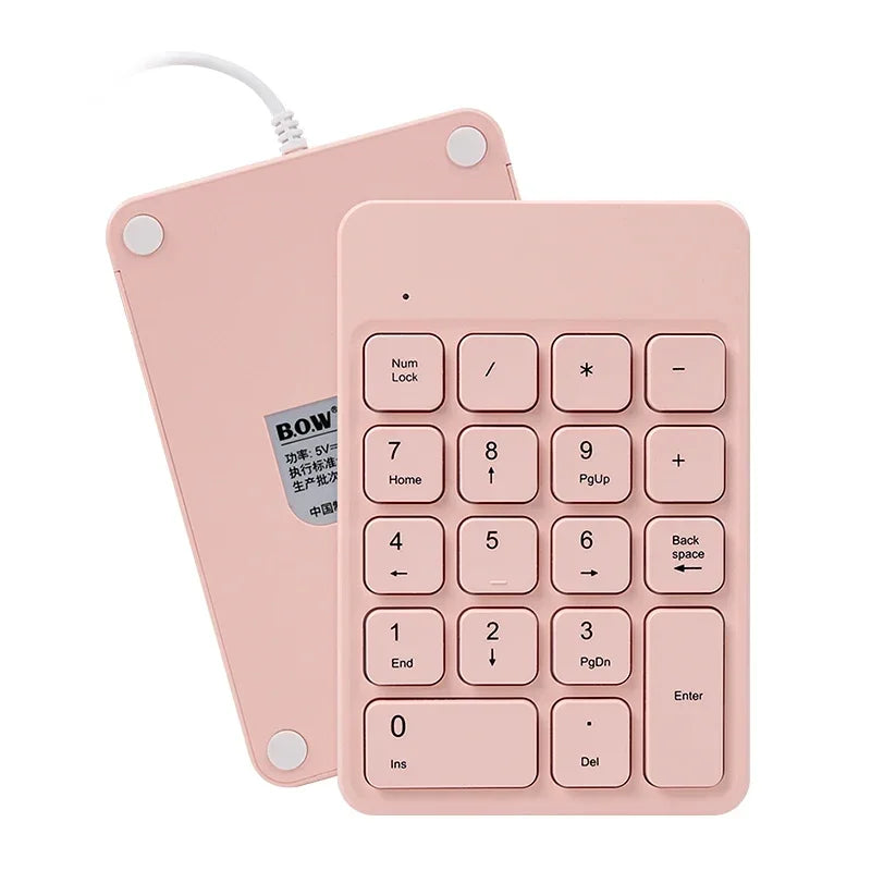 2.4GHz Wireless Numeric Keypad Numpad 18 Keys Small-size Digital Keyboard for Accounting Teller Tablets Computer Laptop Notebook