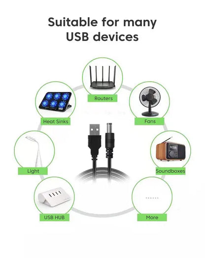 Elough USB Cable Boost Line DC 5V To DC 12V / 9V WiFi to Powerbank Cable USB Converter Step-up Cord for WIFI Router/Camera