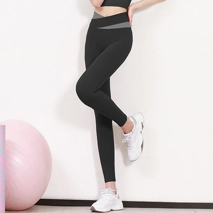 High Waist Yoga Set Lady Gym Suit Sport Set Shockproof Sport Bra Crop Top Patchwork Tracksuit Women Fitness Outfit Training Wear