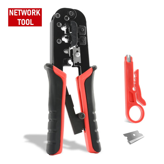 RJ45 Crimper RJ11 RJ45 Crimping Tool Ethernet Network LAN Cable Crimper Cutter Stripper Plier for 6P 8P RJ11 RJ12 RJ45