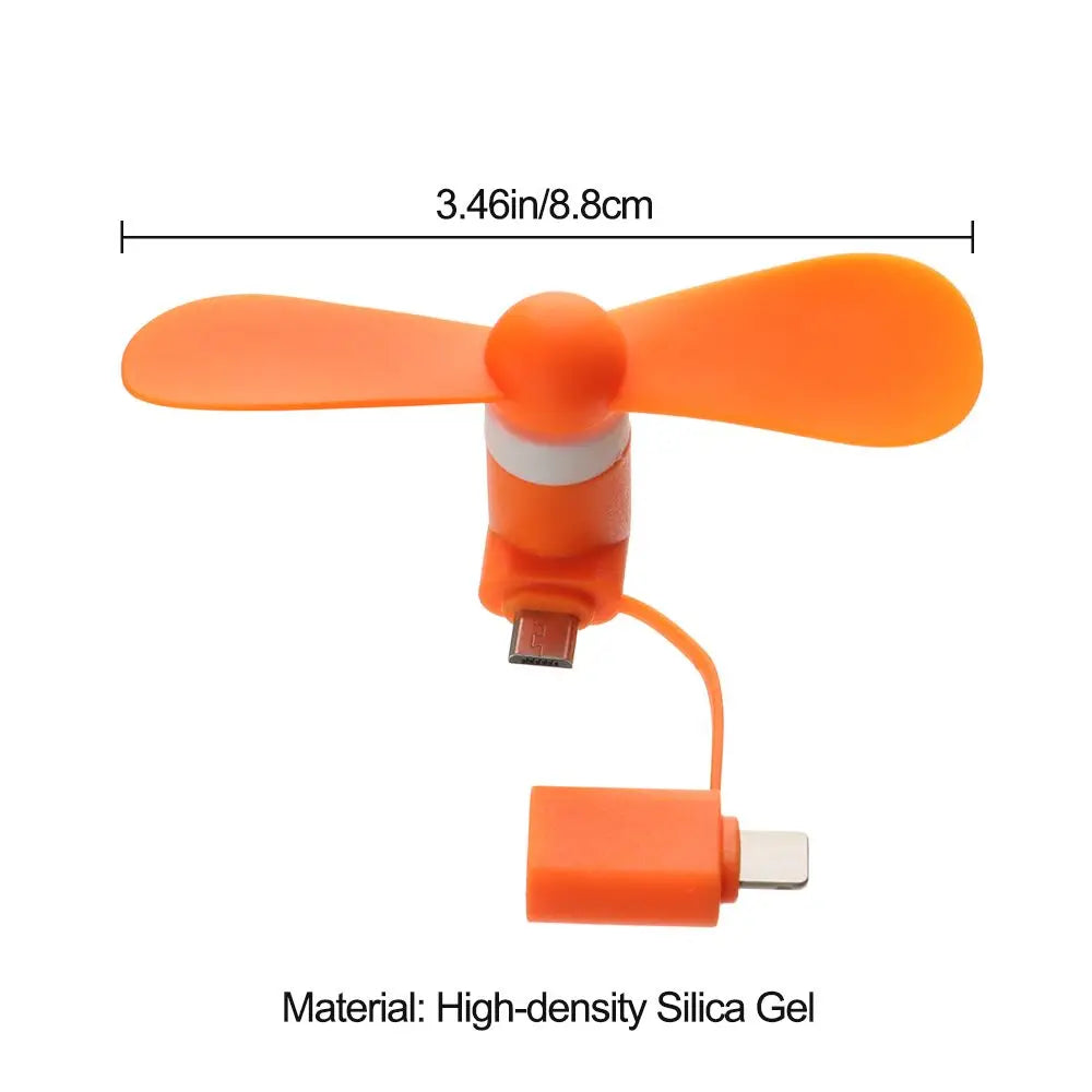 Creative USB Fan Flexible 2in1 Mini Portable Mobile Phone Fan Cooler For Android For IPhone For Samsung For Huawei For iPad