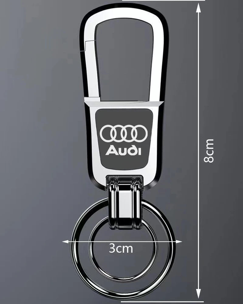 Fashion Metal Car Keychain Key Chain Ring Car Key Holder Auto Styling For Audi S Q7 A1 A7 Q3 8L TT Mk2 C5 A5 A3 A4 B8 8P 8V A6 C