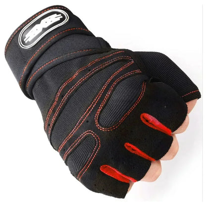 Gym Gloves for Men Women Fitness Weight Lifting Wristband Gloves Body Building Training Sports Exercise Cycling Glove Shockproof