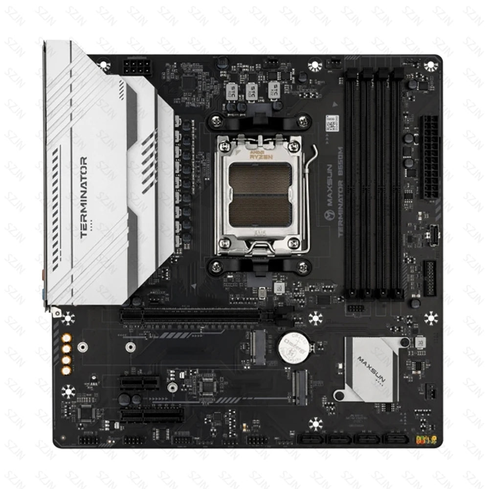 Maxsun AMD Ryzen Set R5 7500F with B650 Motherboard DDR5 32GB Support E-key PCIE&USB Protocol WIFI ARGB 2*NVME M.2 Gameing Board