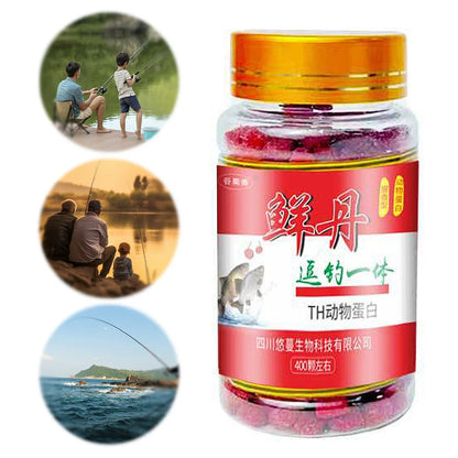 Bait Pellets High Protein Fishy Taste Hemoglobin Bait Freshwater Crucian Carp Grass Fish Bream Bait Fishing Accessories