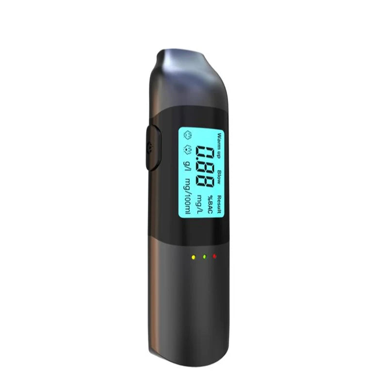 Portable Alcohol Tester with LED Digital Display Alcoholmeter Alcohol Tester Electronic Breathalyzer Non-Contacting Detector