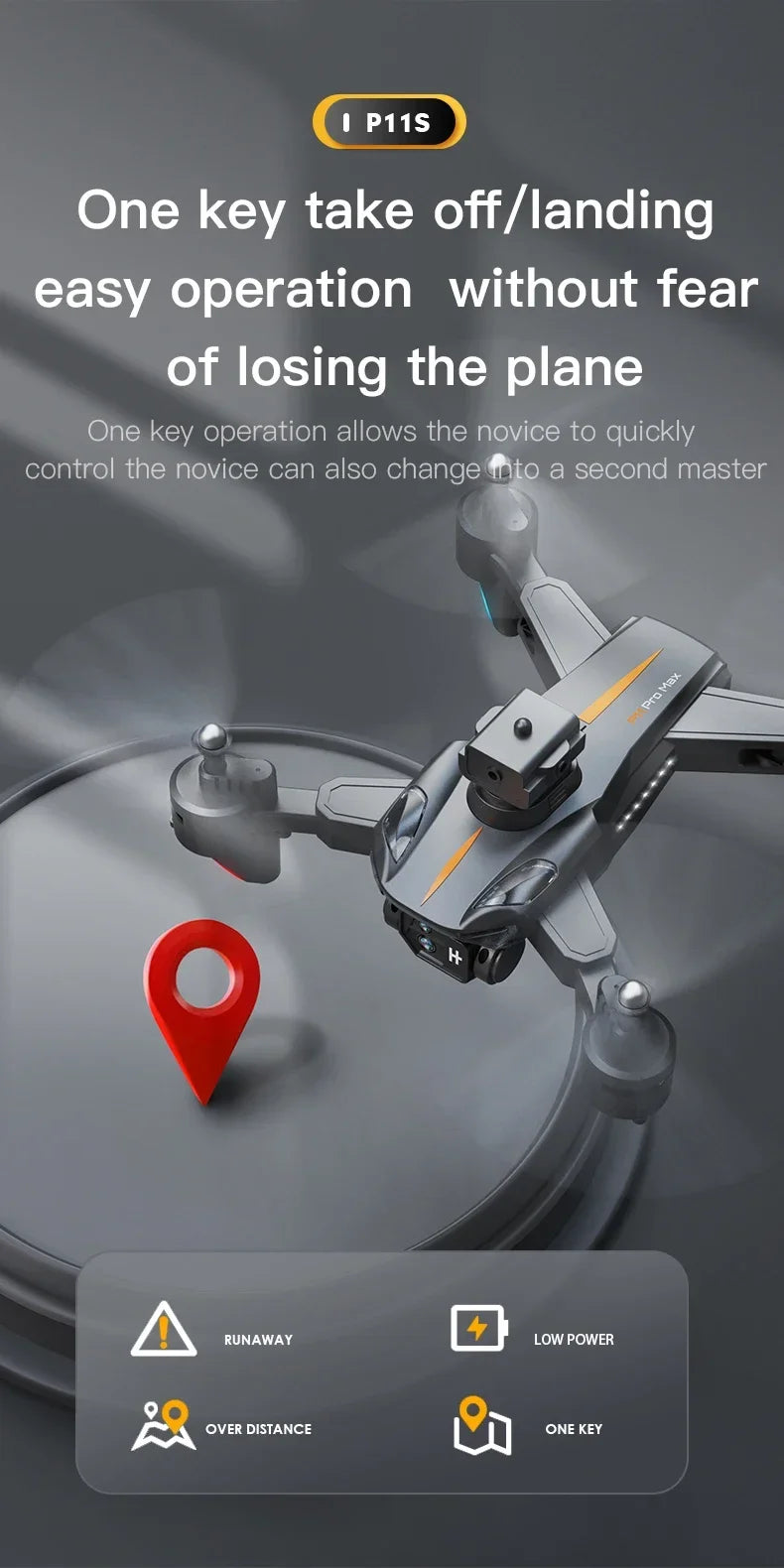 Lenovo P11 Pro Drone 8K HD Camera Foldable 5G GPS Professional Camera Intelligent Obstacle Avoidance Brushless Quadrotor 10000M