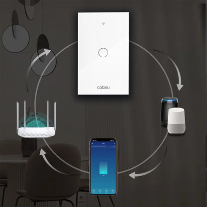 Alexa Alexa alasil alegente WiFi WiFi smart switch app neutral wire Google Home 110V 220V smart switch WiFi