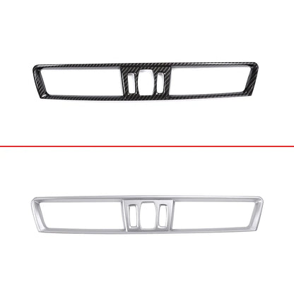 ABS Carbon Fiber/Chrome for BMW X1 F48 X2 F47 2016-2021 Center Console Air Outlet Frame Trim Cover Car Interior Accessories