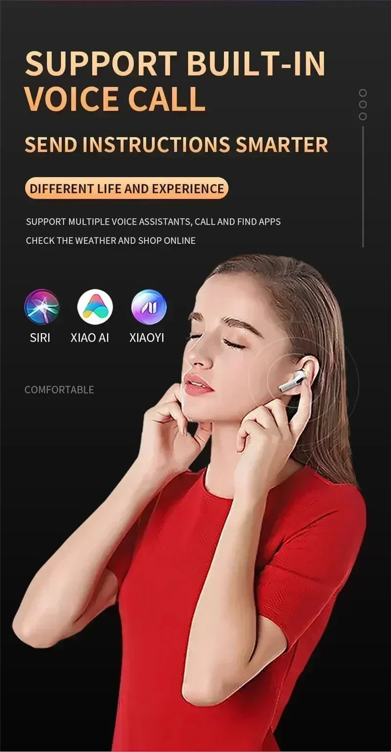 TWS Pro6 Earphone Bluetooth Headphones with Mic 9D Stereo Pro 6 Earbuds for Xiaomi Samsung Android Wireless Bluetooth Headset