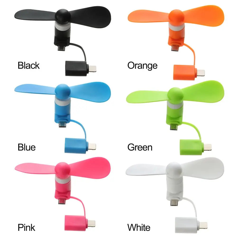 Creative USB Fan Flexible 2in1 Mini Portable Mobile Phone Fan Cooler For Android For IPhone For Samsung For Huawei For iPad