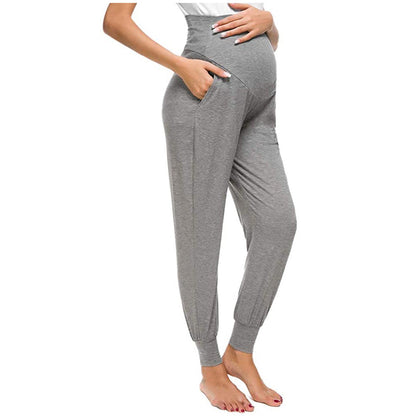 2024 Maternity Pants Soft Slim Adjustable Waist Pregnant Women Leggings Pregnancy Clothes Pants Ropa Mujer Embarazada Premama