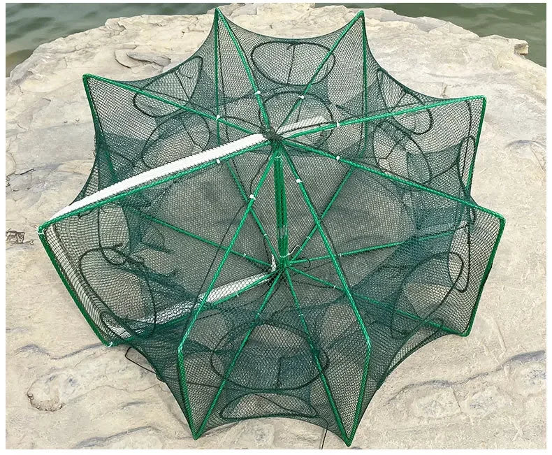 6-10 hole square folding shrimp cage, eel cage, lobster net, lantern net, fishing net, small polygonal fishing net