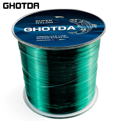 GHOTDA 500M Nylon Fishing Line Durable Monofilament Fishing Wire Rock Sea Fishing Line