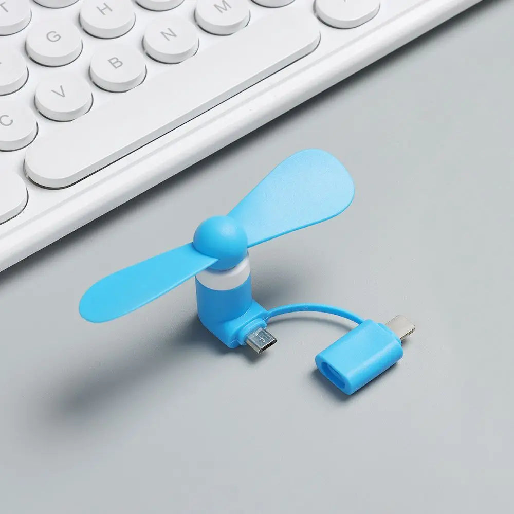 Creative USB Fan Flexible 2in1 Mini Portable Mobile Phone Fan Cooler For Android For IPhone For Samsung For Huawei For iPad