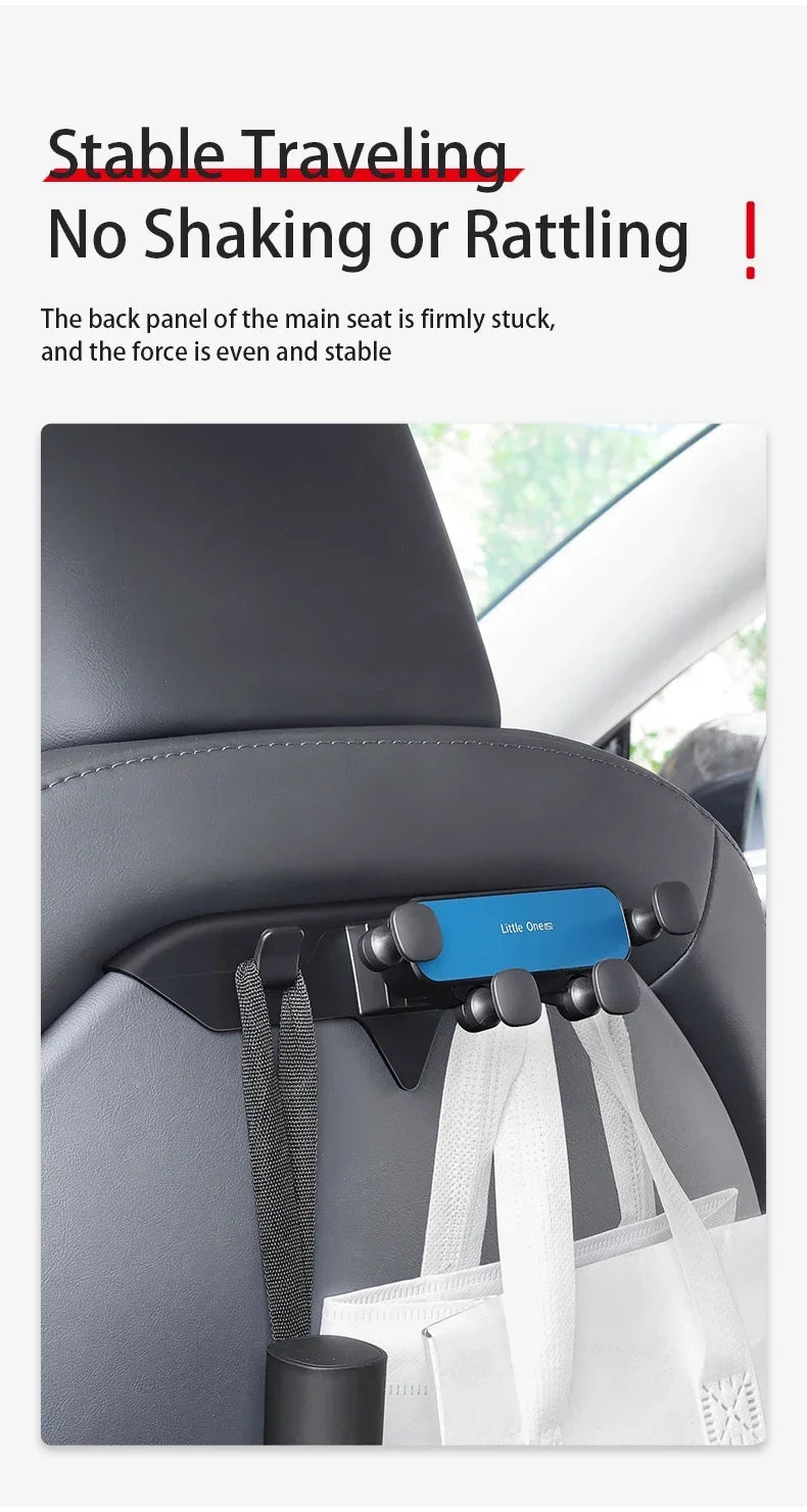 Car Back Seat Headrest Mount Holder For Tesla Model 3/Y/S/3+ 360 Rotation Tablet PC Auto Model3 Highland 2024 Phone Holder Stand