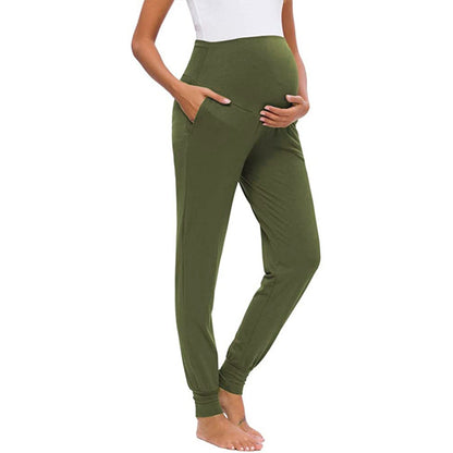 2024 Maternity Pants Soft Slim Adjustable Waist Pregnant Women Leggings Pregnancy Clothes Pants Ropa Mujer Embarazada Premama