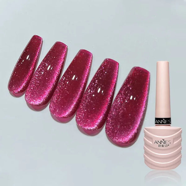 Smalto per unghie in gel magnetico Laser Cat Eye da 10 ml, smalto per unghie con glitter diamantati, smalto semipermanente soak-off, smalto per unghie UV LED