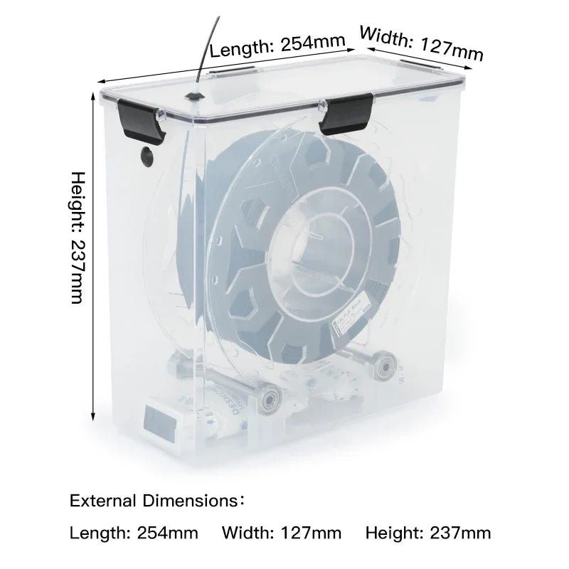 3D Printer Filament Dryer Box Airtight And Moisture-Resistant Real-Time Monitoring For 3D Printer PLA ABS Filaments