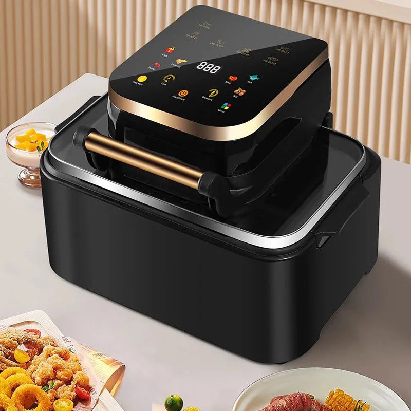 12L Air Fryer Large Capacity Ivisible Automatic Electric Fryer Household Intelligent Electric Oven Friggitrice Ad Aria