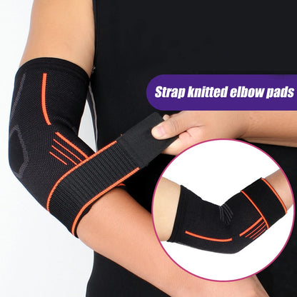 1Pcs Fitness Elbow Brace Compression Support Sleeve for Women Men,Adjustable Elbow Brace Strap for Tennis Elbow Relief,Arthritis