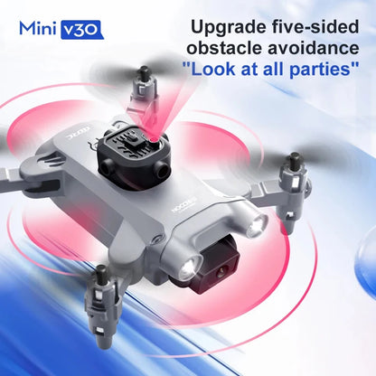 Xiaomi Mijia V30 Mini Drone with Camera HD 8K 1080P FPV RC Drones Profesional Five-sided Obstacle Avoidance Helicopter Drone