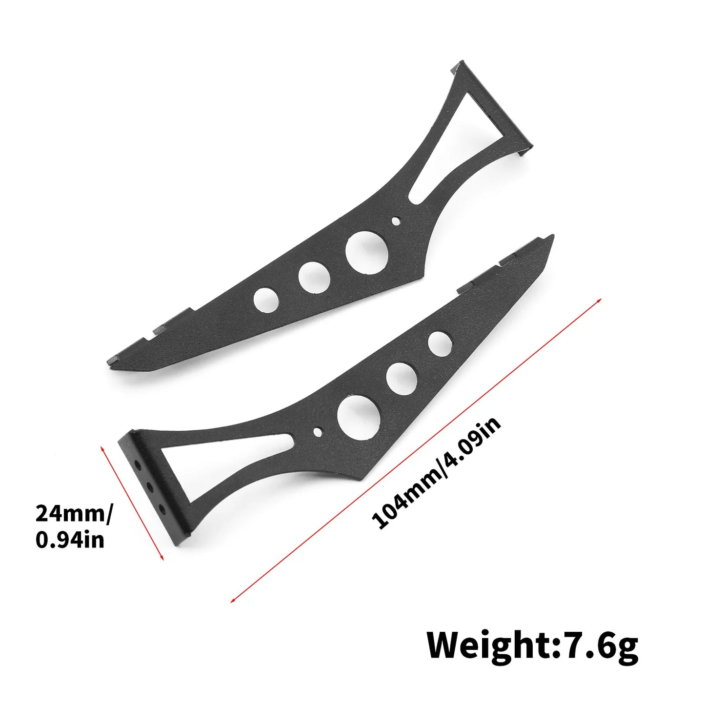 1 Set Metal Tail Wing Rear Spoiler Wing For Tamiya TT02 TT01 XV01 For HSP 94123 94122 For FWO6 LC 1/10 RC Rally Car Accessories