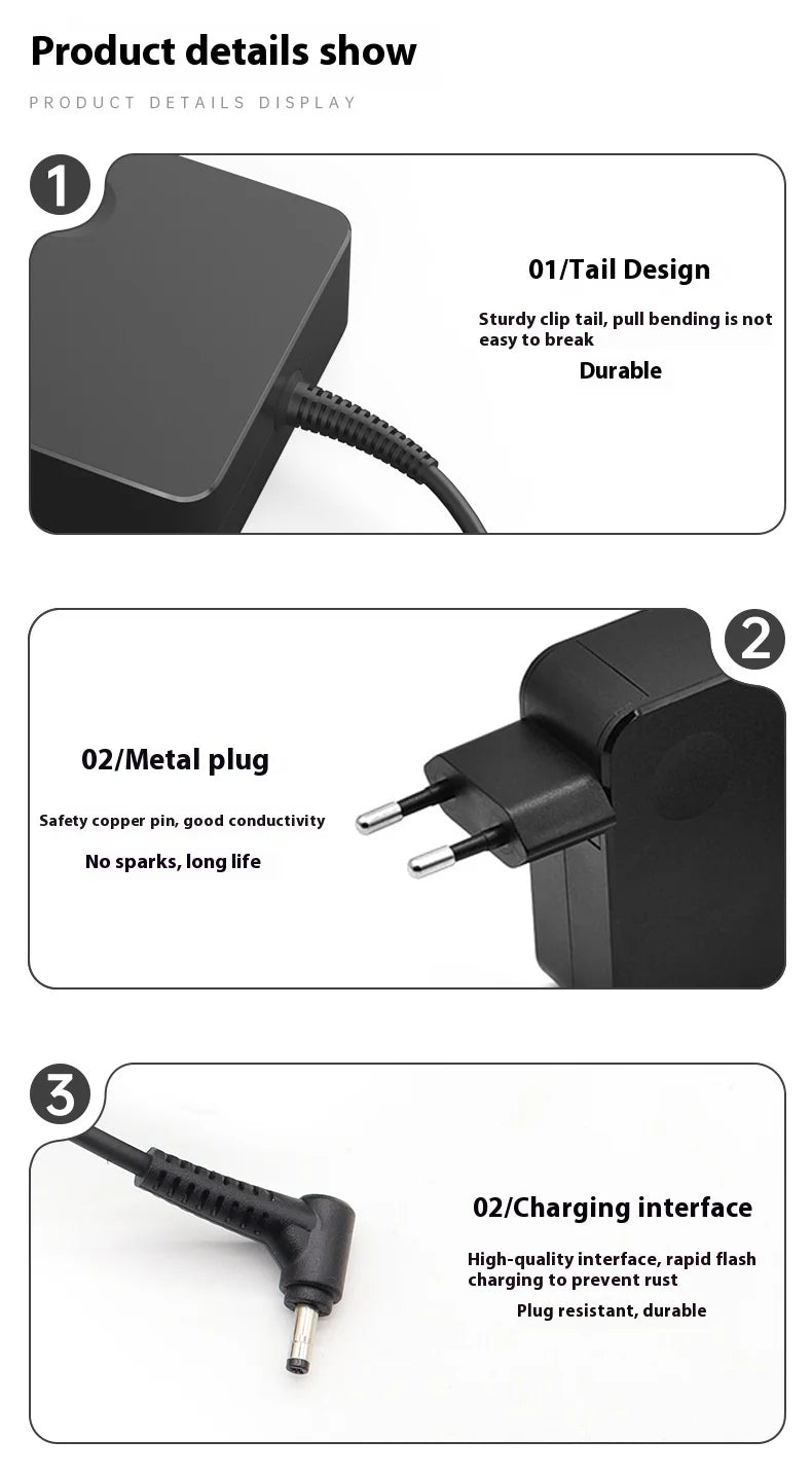 20V 3.25A 65W 4.0*1.7mm AC Adapter Laptop Charger For Lenovo IdeaPad 330s 320 100-15 B50-10 YOGA 710 510-14ISK Redmibook 14 13