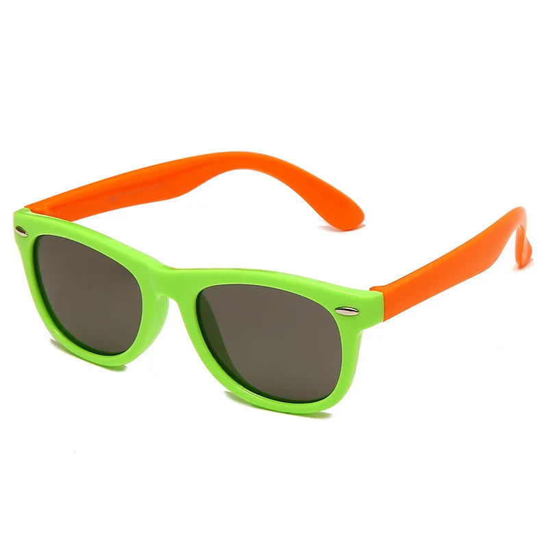 Classic Kids Silicone Sunglasses UV400 Eyewear for Boys Girls TR90 Goggles Children Sunglasses UV Protection Kids Eyewear