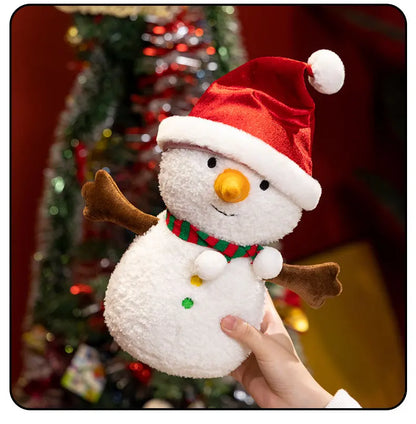 15-60cm Kawaii Santa Claus Snowman Wreath Christmas Tree Plush Toys Christmas Decor Pillow Dolls Stuffed Soft For Baby Kids Gift