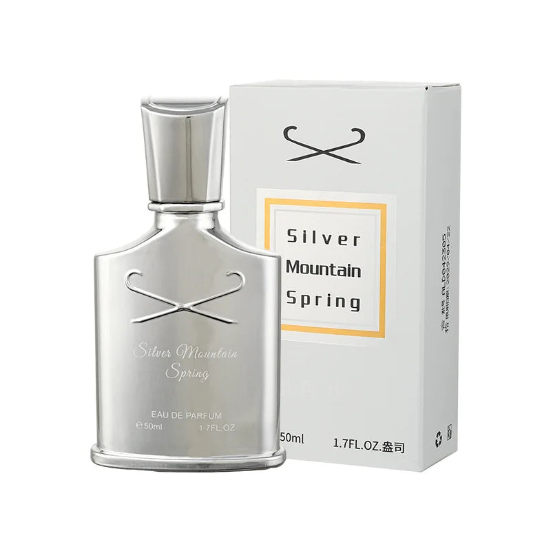 Brand Luxury Refreshing Light Men Perfume 100ml Silver Mountain Water Scent Eau De Parfum Charm Cologne Mujer Originales Spray