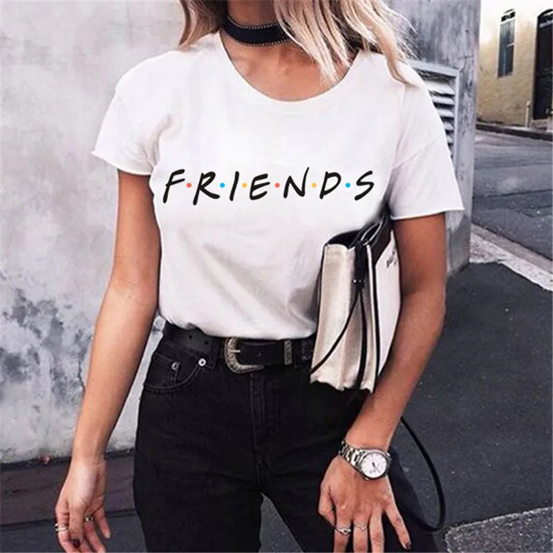 Womens Letters FRIENDS Print Long Sleeve Hoodie Sweatshirt 5 Colors S M L XL Brand New 2022 Ladies Slouch Pullover Jumper Tops