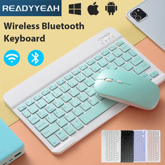 Wireless Keyboard For IOS Android Windows for iPad Keyboard Air Mini Pro Bluetooth Keyboard Mouse For Apple Xiaomi Huawei Tablet