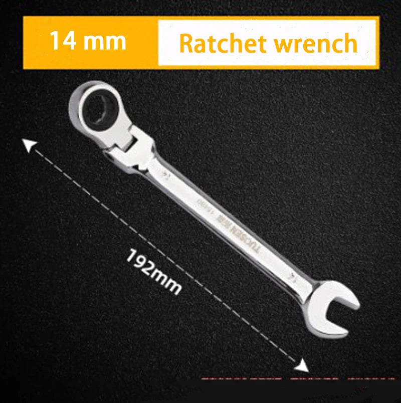 Automatic Fast And Labor-Saving Dual-Use Open-Ended Universal 72-Tooth Ratchet Wrench Movable Head Open Plummer