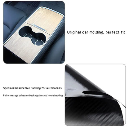 Center Console Centrale Wrap Cover Stickers Decoration Protection Anti-scratch For Tesla Model 3 Model Y