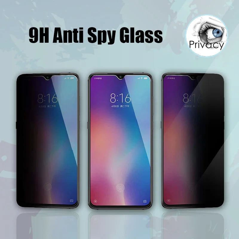 Anti Spy Tempered Glass For Xiaomi Mi 10 Lite 9 Lite A3 Privacy Screen Protector For Xiaomi Mi 10T Lite 10T Pro 9T Pro