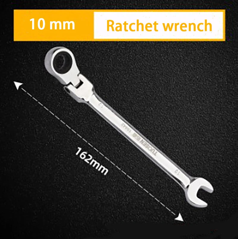 Automatic Fast And Labor-Saving Dual-Use Open-Ended Universal 72-Tooth Ratchet Wrench Movable Head Open Plummer