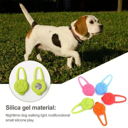 1Pc Pet Dog Night LED Flashlight Dog Cat Collar Glowing Pendant Safety Pet Leads Necklace Luminous Bright Decoration Collars