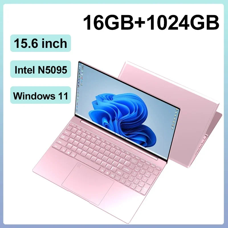 15.6" Inch Laptop, Windows 11 Pro,1920x1080,32GB RAM+2048 GBSSD ROM,Fingerprint Unlock,Backlit Keyboard,Portable Office Notebook