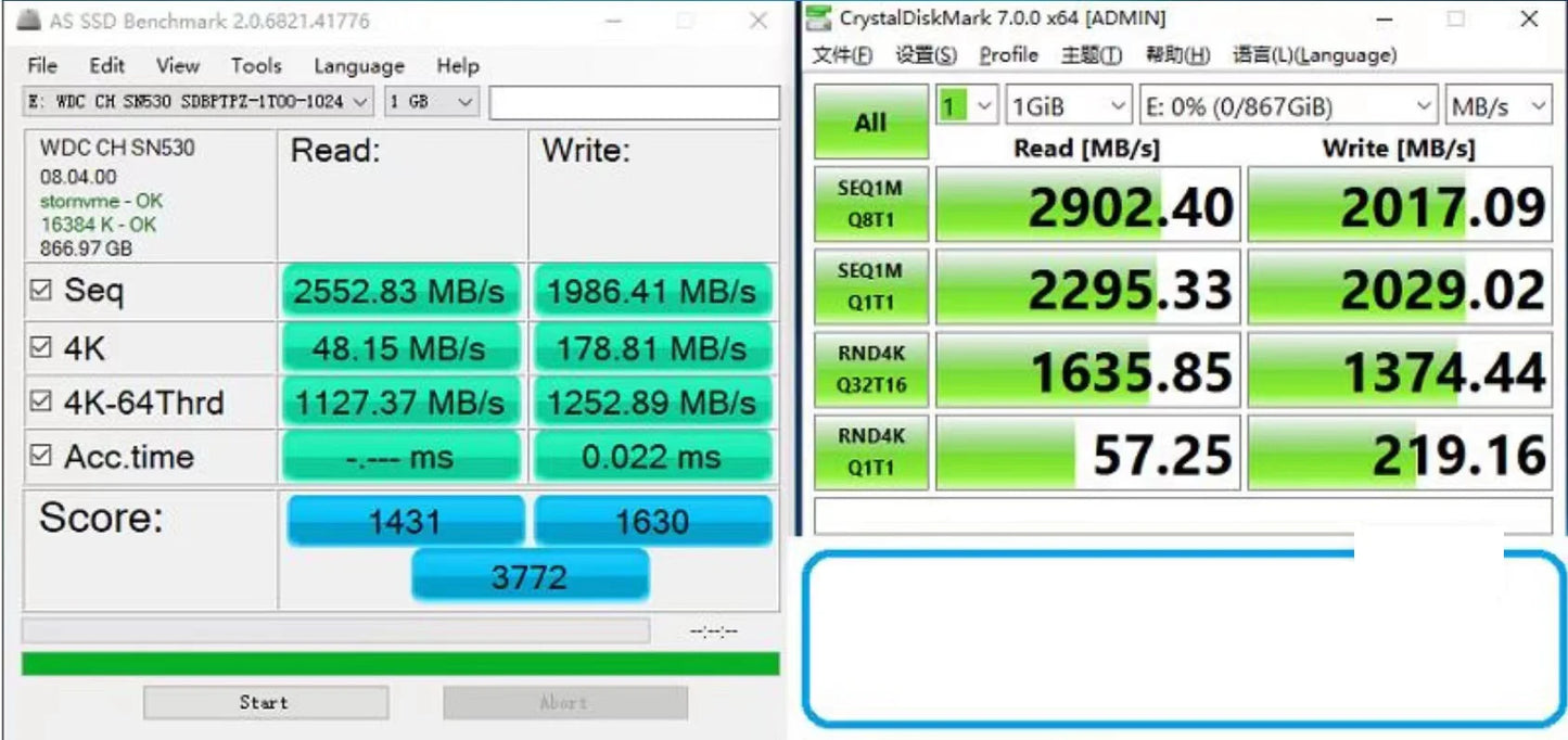 Western Digital WD SN740 SN530 M.2 2230 SSD  1TB 2TB 512GB NVMe PCIe Gen4 x4 For Microsoft Surface Pro X Surface Laptop 3/4