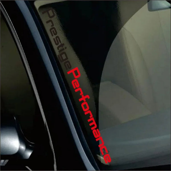 Adesivo universale per parabrezza anteriore auto, pellicola in vinile Prestige Performance Styling, decalcomania in PVC, decorazione della carrozzeria, accessori per tuning auto