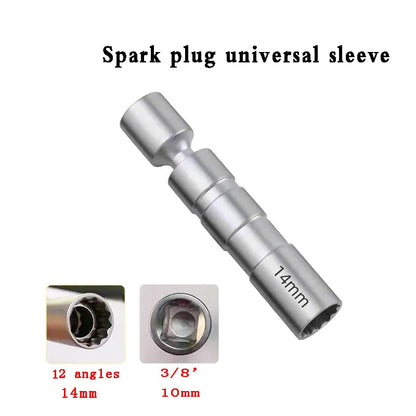 For BMW Mercedes Benz Spark Plug Sleeve Wrench  Socket Magnetic 12-Point Angle Thin Wall Spark Plug Car Removal Tools 14mm 16mm