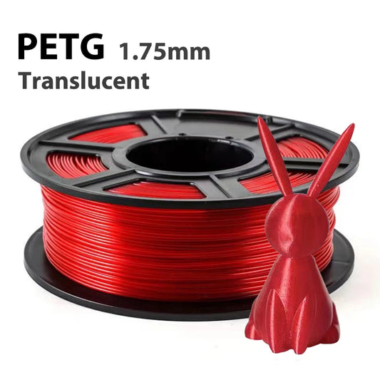 250g 500g 1Kg PETG 3D Printer Filament Consumables Transparent Red 1.75MM 3D Printing Materials For Petg Material 3D Printer