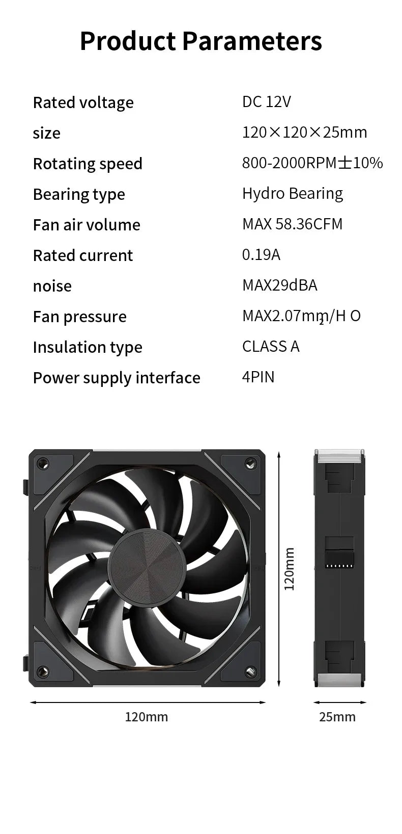 TEUCER JM5 Computer Chassis Fan 12cm ARGB Cableless Modular Fan Kit 4Pin PWM Quiet Cooling Fan Compatible Water Cooling Radiator