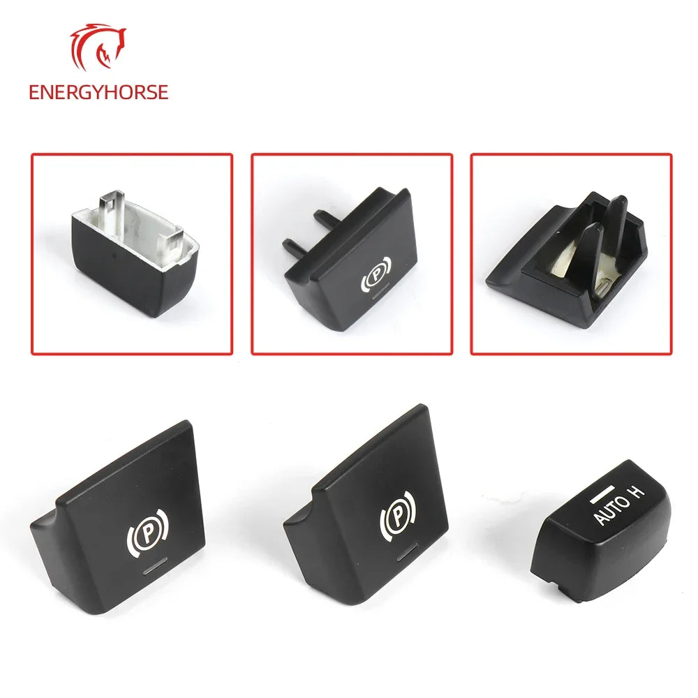 Car Parking Brake Handbrake P Button Switch Cover Auto H Caps For BMW 5 7 X3 X4 F Series F01 F02 F10 F12 F15 F16 F25 F26