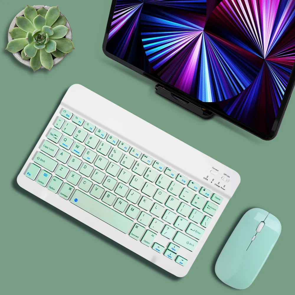 Tablet Wireless Keyboard For iOS Android Windows For iPad Huawei Samsung Xiaomi Teclado Bluetooth-compatible Keyboard and Mouse